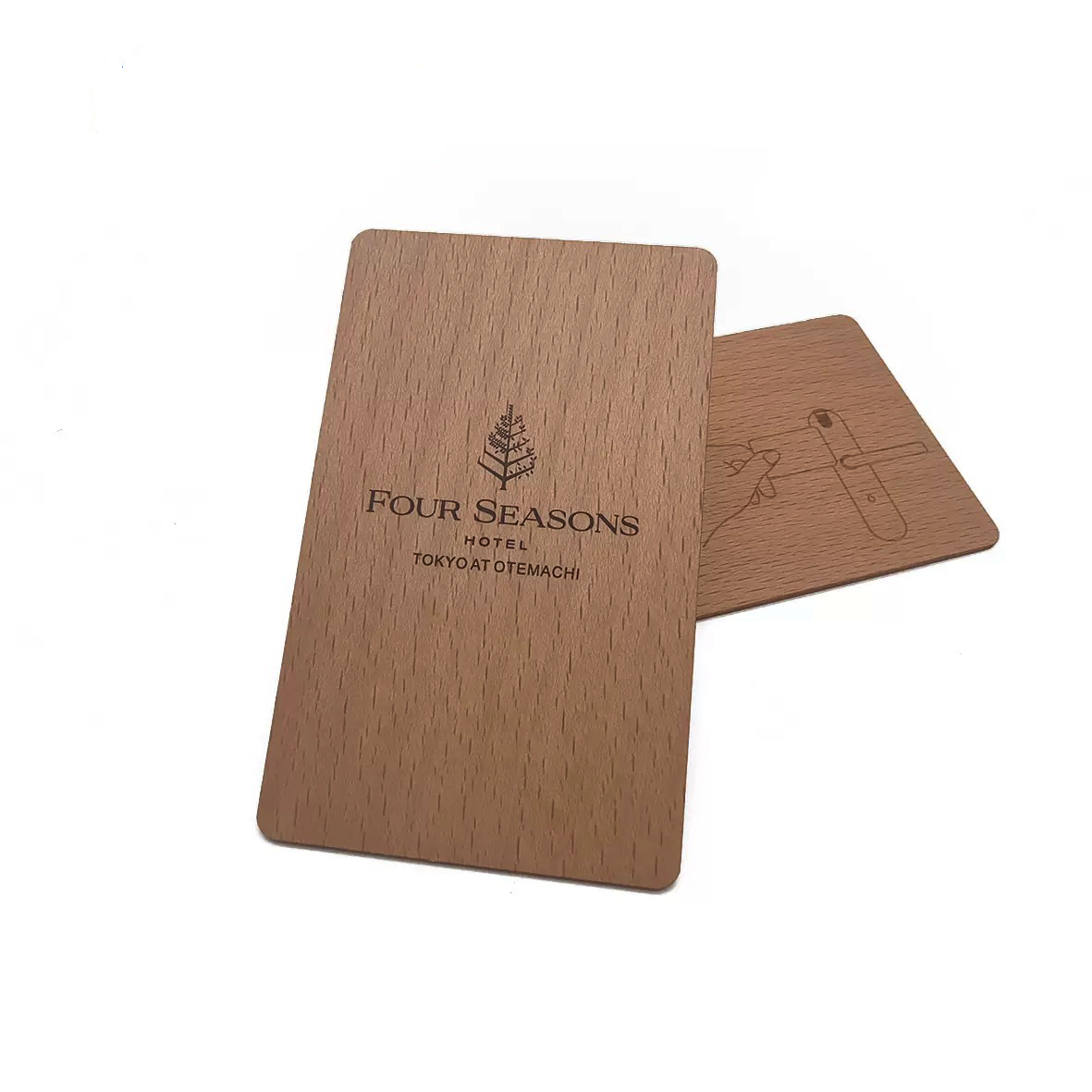 Eco-friendly FSC Wooden RFID Card Luxurious UV Printing/Engraving 13.56Mhz Ntag213/215/216 NFC Key Card