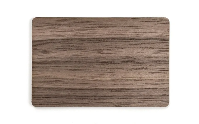 NFC NTAG 213 NTAG 215 Wood Material Black Walnut Card