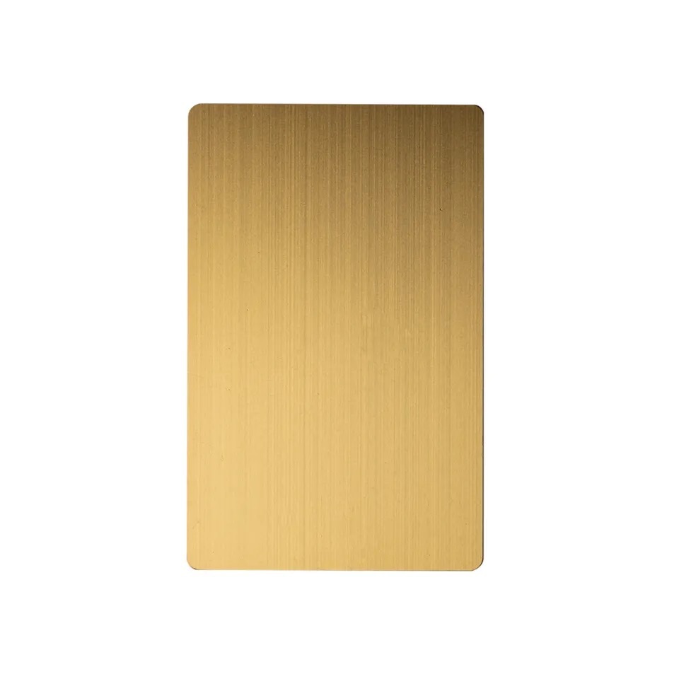 Programmable Colored Stainless Steel Nfc Chip Invisible Hybrid Nfc Rfid Metal Smart Business Card