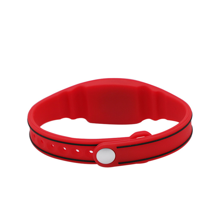 Waterproof Durable 13.56 MHz RFID Silicone Wristband Fashion NFC Bracelet Bands GJ-011