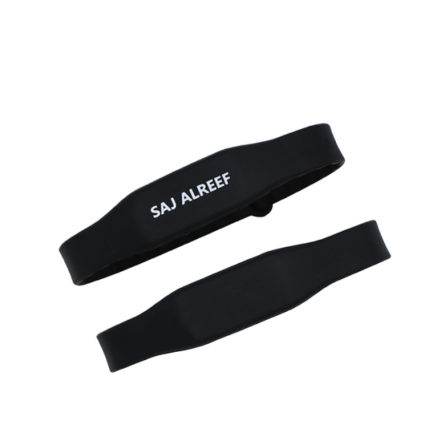 125KHz RFID Wristband Silicone Black Laser Engraving Logo RFID Bracelet for WaterPark  GJ-019