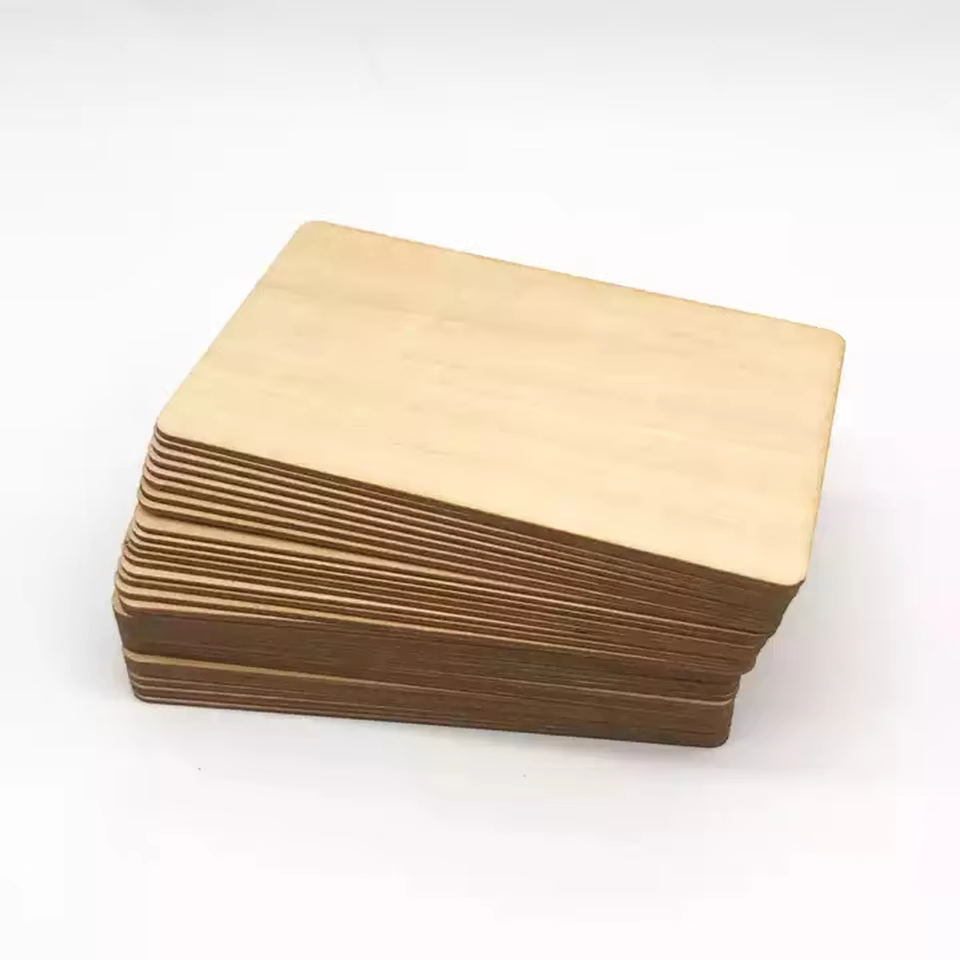 Wholesale Customized Blank RFID Smart Chip Card Laser Engraved NFC Wood Business Card