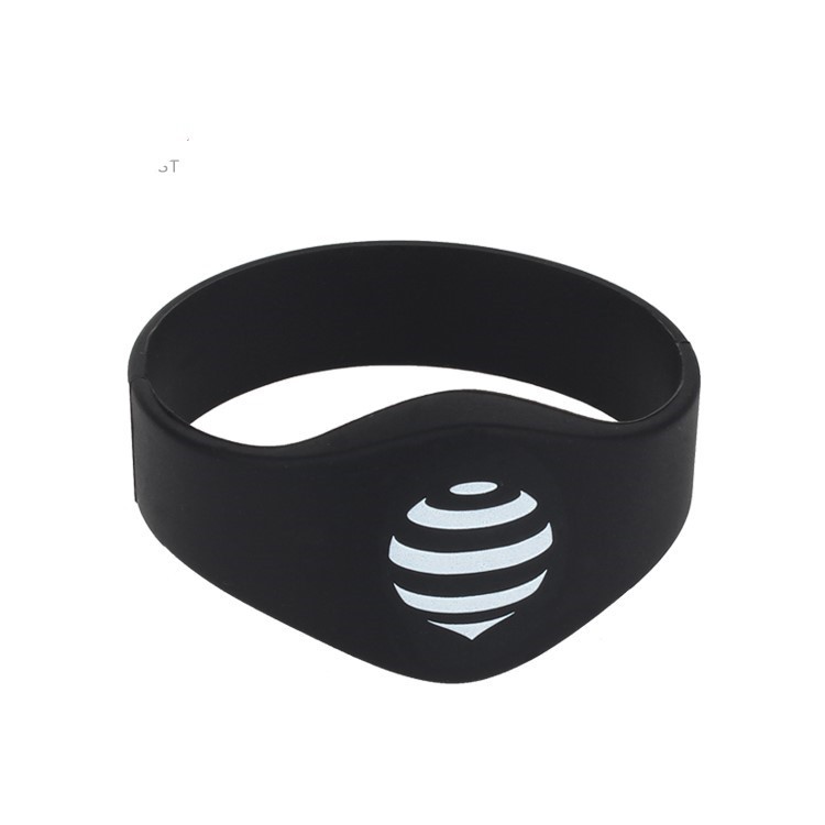 RFID Silicone Wristbands 125khz HF 13.56mhz NFC Silicone Wristband Waterproof for Water Park GJ-002