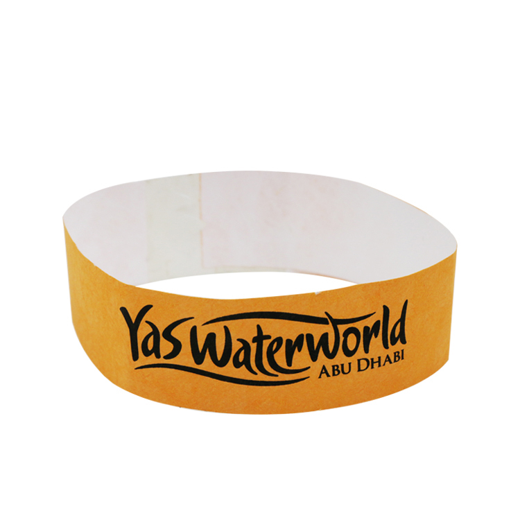Custom Logo Printed Bracelet Waterproof Paper Tyvek RFID Wristbands NFC Function for Event Party Supplies Ticker with Chip