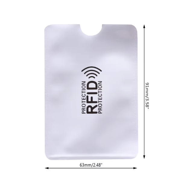 RFID Blocking Credit Card Sleeves Theft Protection Travel Case Set Top Identity Smart Holders Fit Wallet