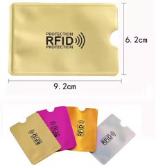 RFID Blocking Credit Card Sleeves Theft Protection Travel Case Set Top Identity Smart Holders Fit Wallet