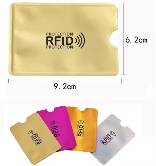 RFID Blocking Credit Card Sleeves Theft Protection Travel Case Set Top Identity Smart Holders Fit Wallet