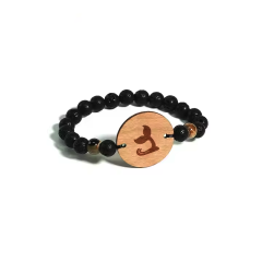 Healing Crystal Stone RFID Bracelet Event NFC Wristband with Soft NTAG 213 Wood NFC Card Tag
