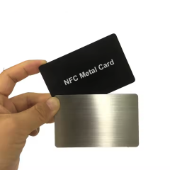 Stainless Steel Gold Black Metal RFID NFC Card NTAG216 Metal Nfc Card