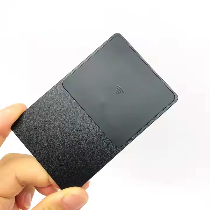 13.56Mhz Black Matte Nfc Metal Card Laser Engraved Tap Phone Nfc Ntag213 Business Card for Social Media