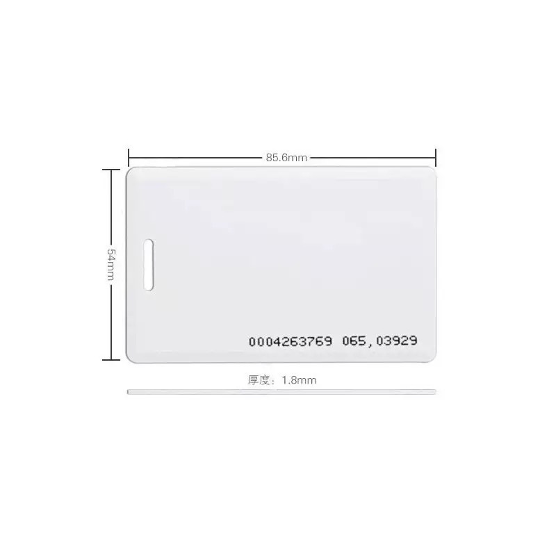 RFID Mango Card Proximity Thickness Clamshell Card 125Khz TK4100 T5577 Access Control Cards