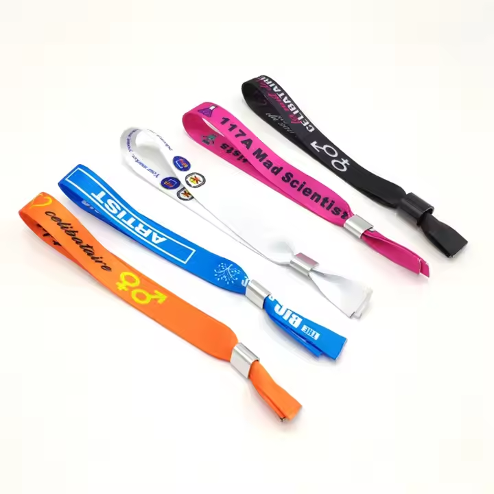 Party Barrel Lock Fabric Wristbands – Custom Fabric Bracelets for Festivals