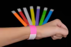 Custom Logo Printed Bracelet Waterproof Paper Tyvek RFID Wristbands NFC Function for Event Party Supplies