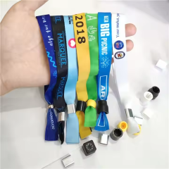 Party Barrel Lock Fabric Wristbands – Custom Fabric Bracelets for Festivals
