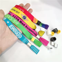 Party Barrel Lock Fabric Wristbands – Custom Fabric Bracelets for Festivals