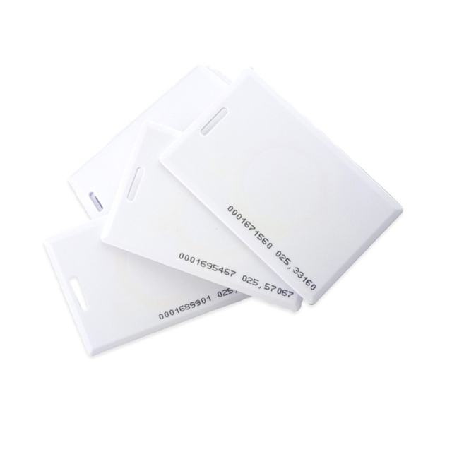 RFID Proximity Card 125KHz RFID/EM 1.8mm Thick Card with EM4200 Chip Clamshell Card for Door Access Control System