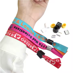 Party Barrel Lock Fabric Wristbands – Custom Fabric Bracelets for Festivals