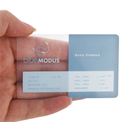 Customized PVC Transparent Plastic Luxury NFC Business Card