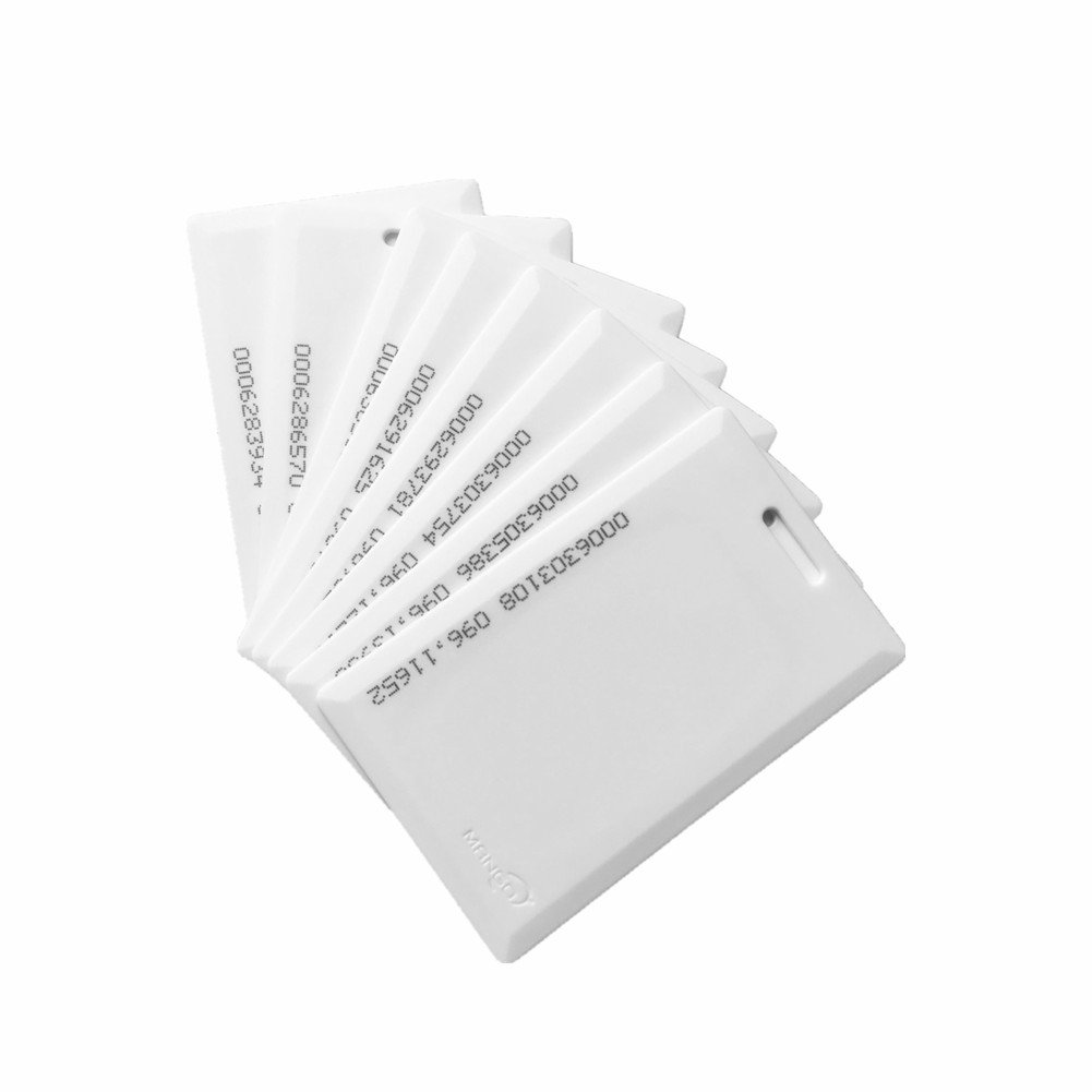 125Khz RFID Smart Cards Atmel T5577 Blank PVC White Card for Access Control