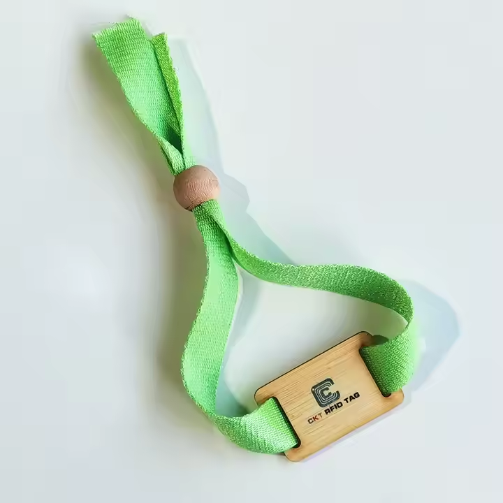 Custom Disposable 13.56 MHZ RFID Woven & Polyester & Ribbon Wristband Event bar Festival Park VIP Guests Admission NFC Wristband