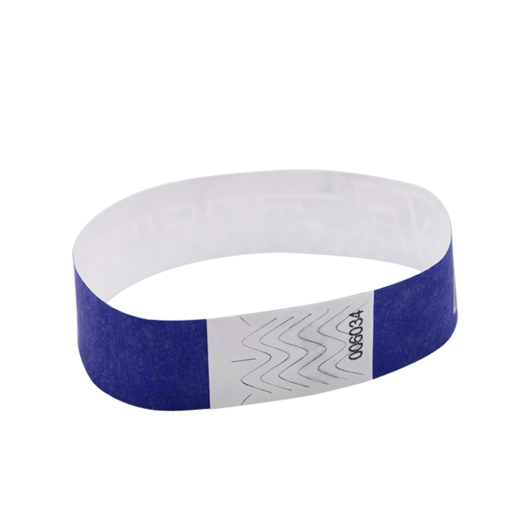 Custom Logo Printed Bracelet Waterproof Paper Tyvek RFID Wristbands NFC Function for Event Party Supplies Ticker with Chip