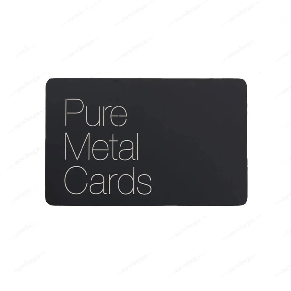 Stainless Steel Gold Black Metal RFID NFC Card NTAG216 Metal Nfc Card