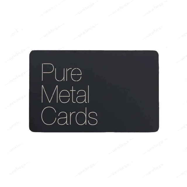 Stainless Steel Gold Black Metal RFID NFC Card NTAG216 Metal Nfc Card