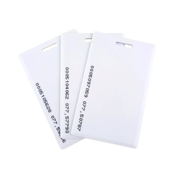 RFID Proximity Card 125KHz RFID/EM 1.8mm Thick Card with EM4200 Chip Clamshell Card for Door Access Control System