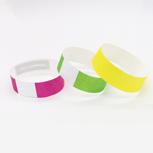 Waterproof Cheap Custom Pulseras Dupont ID VIP Brazaletes Tyvek Paper Wristbands for Events