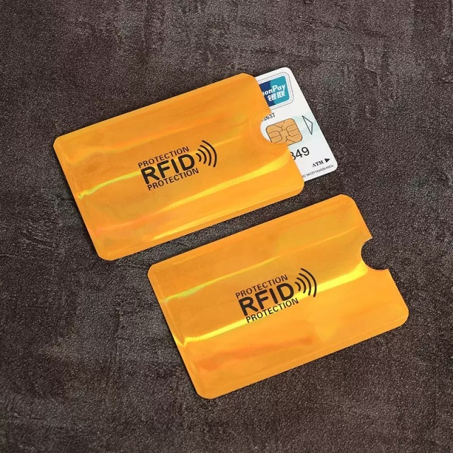 RFID Blocking Credit Card Sleeves Theft Protection Travel Case Set Top Identity Smart Holders Fit Wallet