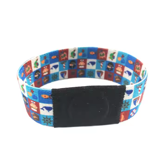Custom Fabric Wristband – Elastic Promotional Bracelet for Women