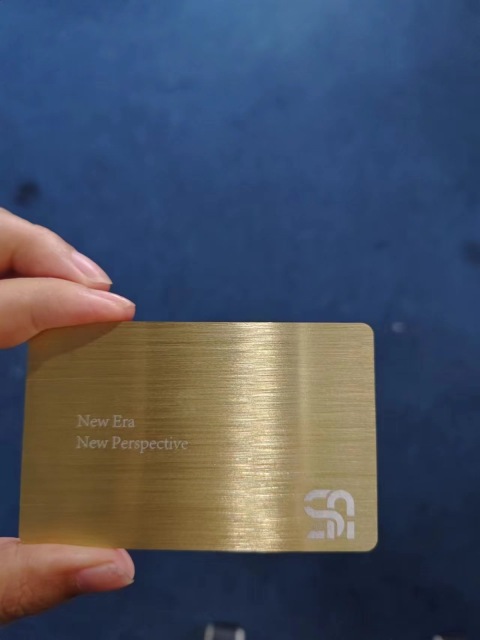 Stainless Steel Gold Black Metal RFID NFC Card NTAG216 Metal Nfc Card