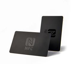 Stainless Steel Gold Black Metal RFID NFC Card NTAG216 Metal Nfc Card