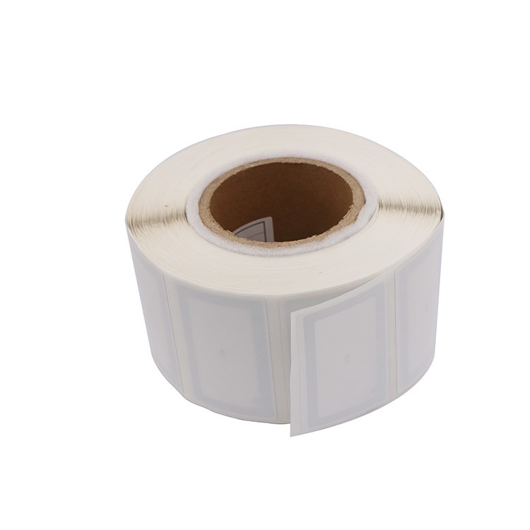 Book Inventory Management Self Adhesive 50x80mm 13.56Mhz ICODE SLIX ISO 15693 Library Rfid Tag