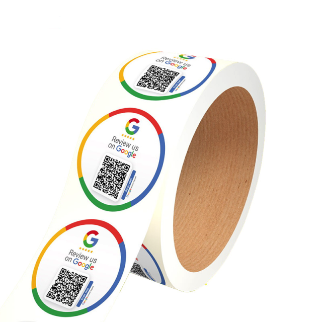 High Quality OEM Factory Price Custom Printer Google Review Nfc Sticker Label 13.56Mhz HF Wet Inlay