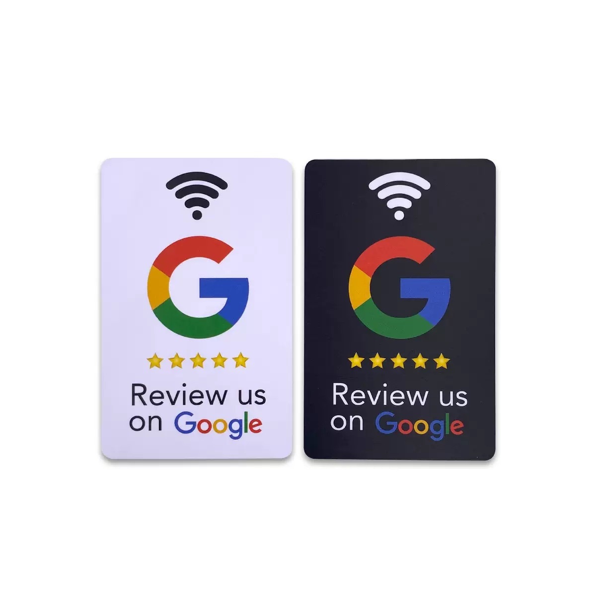 Customizable NFC Google Review Card PVC QR Cr80 888bytes 13.56MHz RFID Available Printable Business Card
