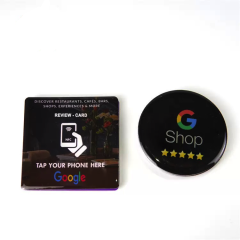 RFID Table Menu Tag Changeable QR Code Social Media Tag NFC Google Review Epoxy Tag