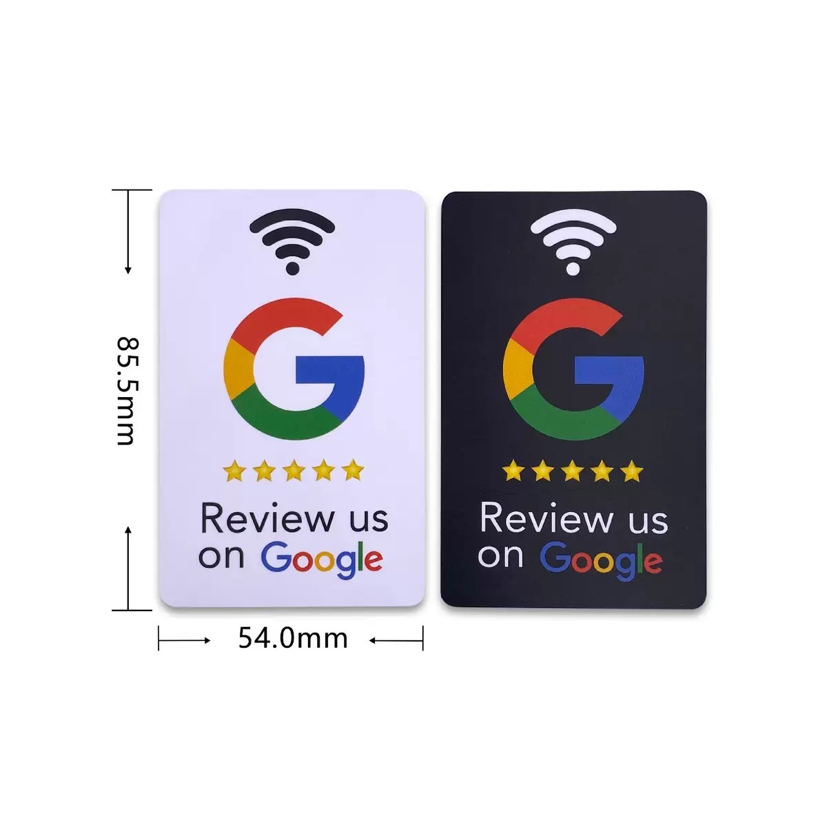 Review Us On Google NFC Cards, NFC Business Card, Smart Card for Google Reviews, NFC Tags, Durable PVC Cards