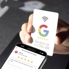 CR80 NFC Google Review Card NFC Tap Card for Shops | ISOP