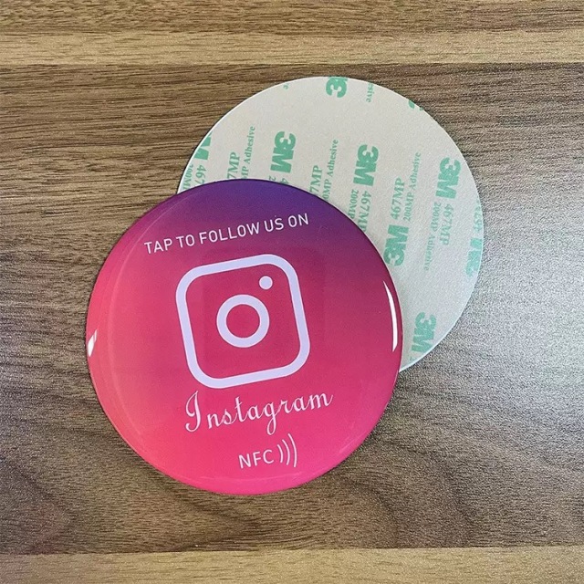 Custom QR Code Google Reviews Round Tag Facebook NFC Sticker Review on Google No reviews yet