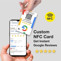 Custom logo Programmable Nfc-enabled Facebook Chips Business Cards 13.56MHz Plastic RFID Personal google Review Nfc Pvc Card