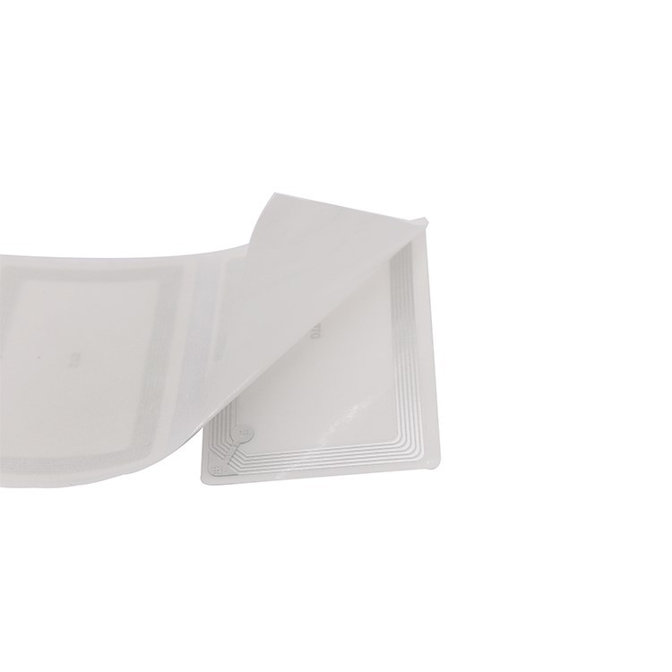 Book Inventory Management Self Adhesive 50x80mm 13.56Mhz ICODE SLIX ISO 15693 Library Rfid Tag