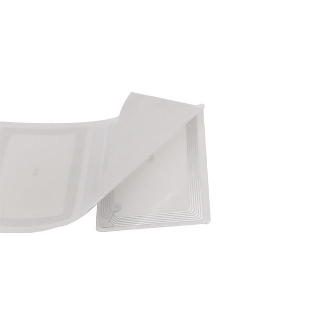 Book Inventory Management Self Adhesive 50x80mm 13.56Mhz ICODE SLIX ISO 15693 Library Rfid Tag