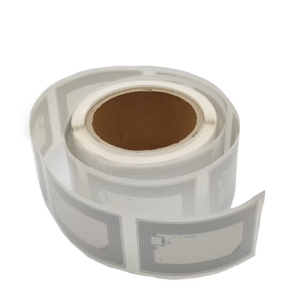 Book Inventory Management Self Adhesive 50x80mm 13.56Mhz ICODE SLIX ISO 15693 Library Rfid Tag