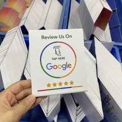 Custom Google Review NFC Table Stand Google Social Media Review Nfc Google Review Acrylic Stand