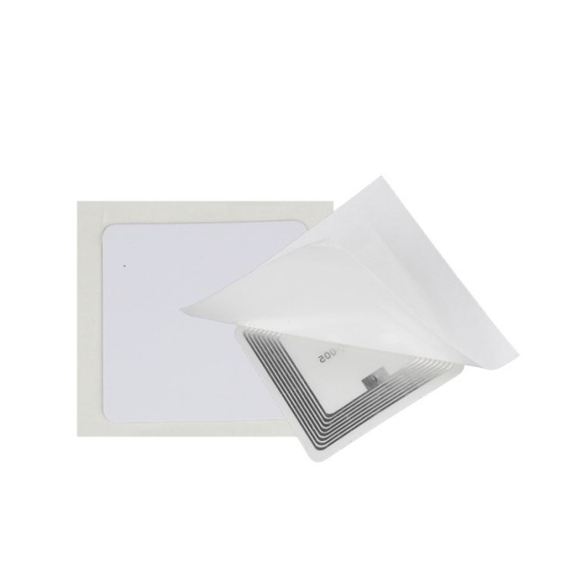 Library Books Management 50x50mm ICODE Slix /ICODE Slix2 RFID Book Library Label Tag Sticker