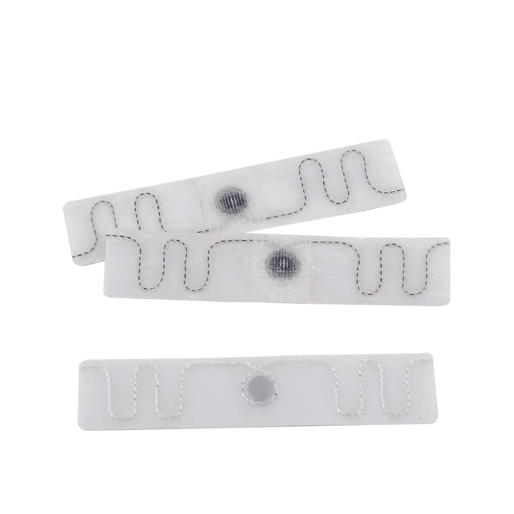 UHF 860-960MHZ UCODE 9 RFID Washable Textile Laundry Tag Garment Labels 70*15*1.5mm