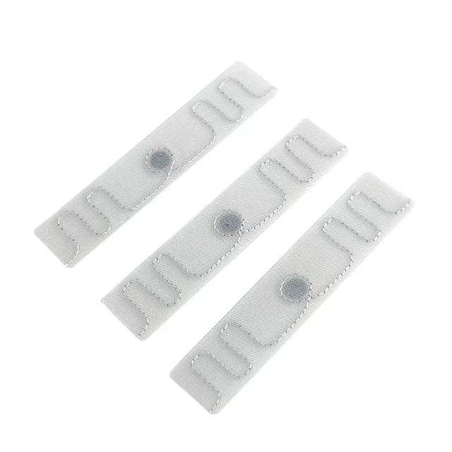 UHF 860-960MHZ UCODE 9 RFID Washable Textile Laundry Tag Garment Labels 70*15*1.5mm