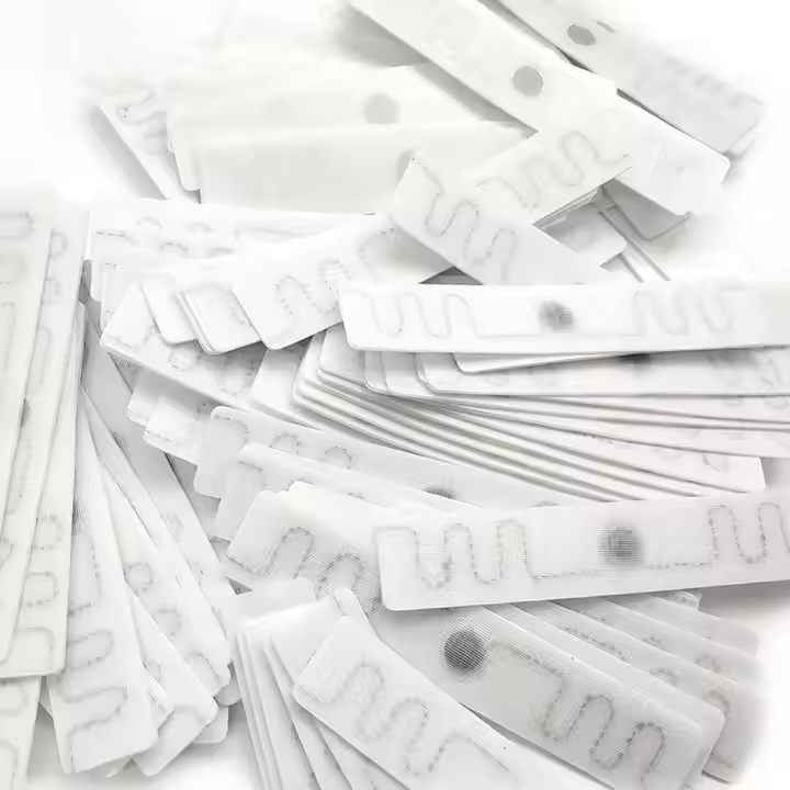 UHF 860-960MHZ UCODE 9 RFID Washable Textile Laundry Tag Garment Labels 70*15*1.5mm