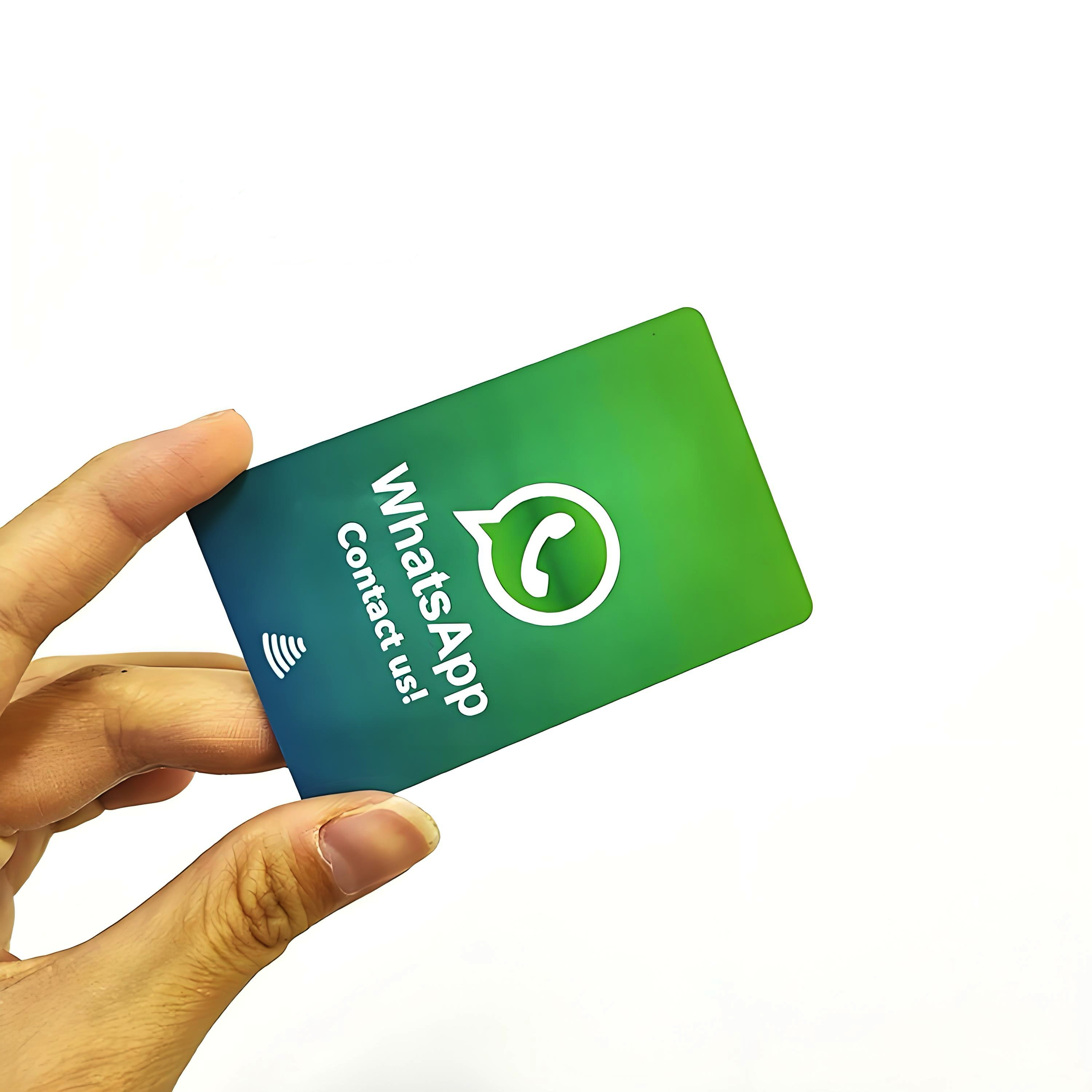 Plastic Programmable QR Code Scan NFC 213 Google Review NFC Card